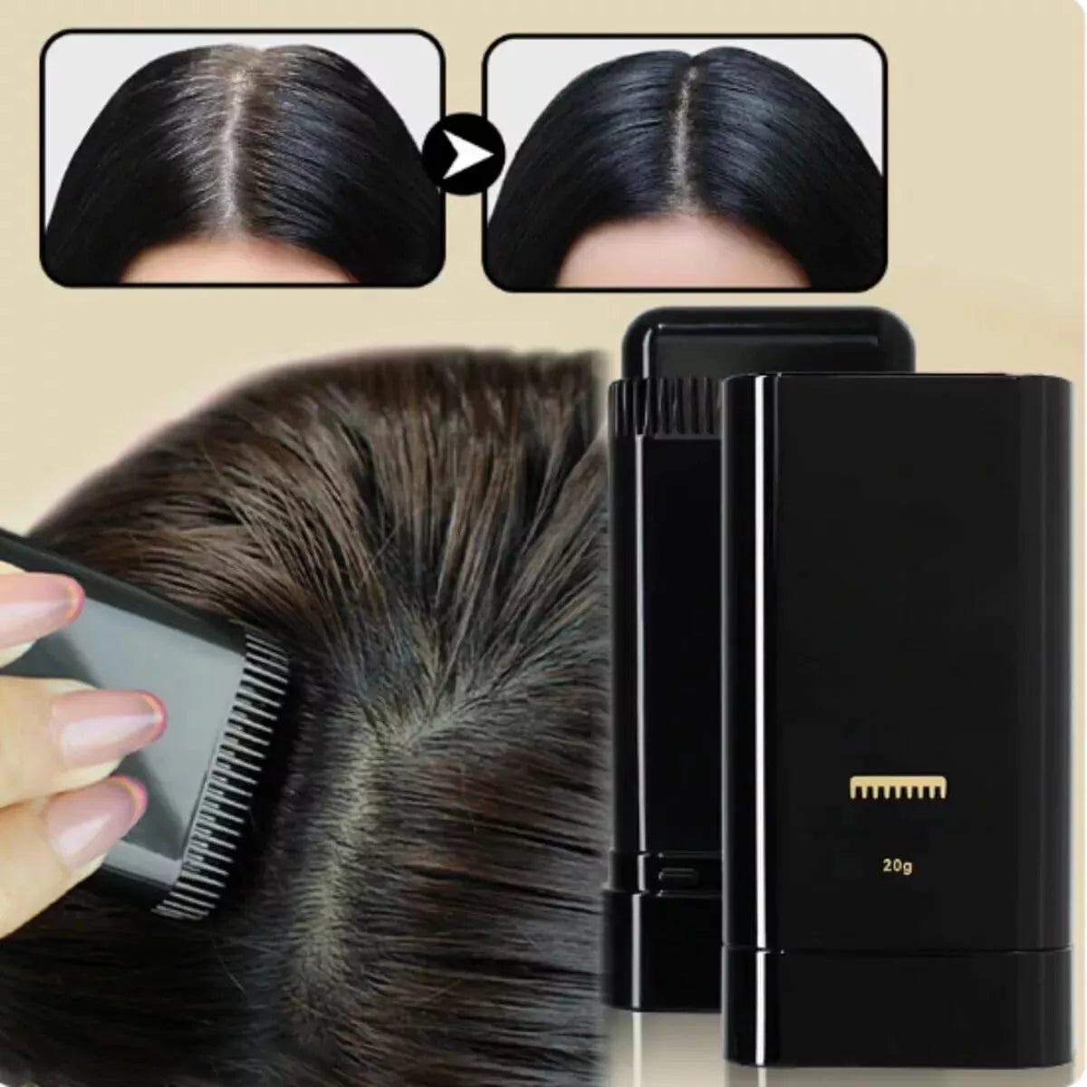 Long-Lasting Branded Hair Dye Comb Stick – Instant Grey Coverage