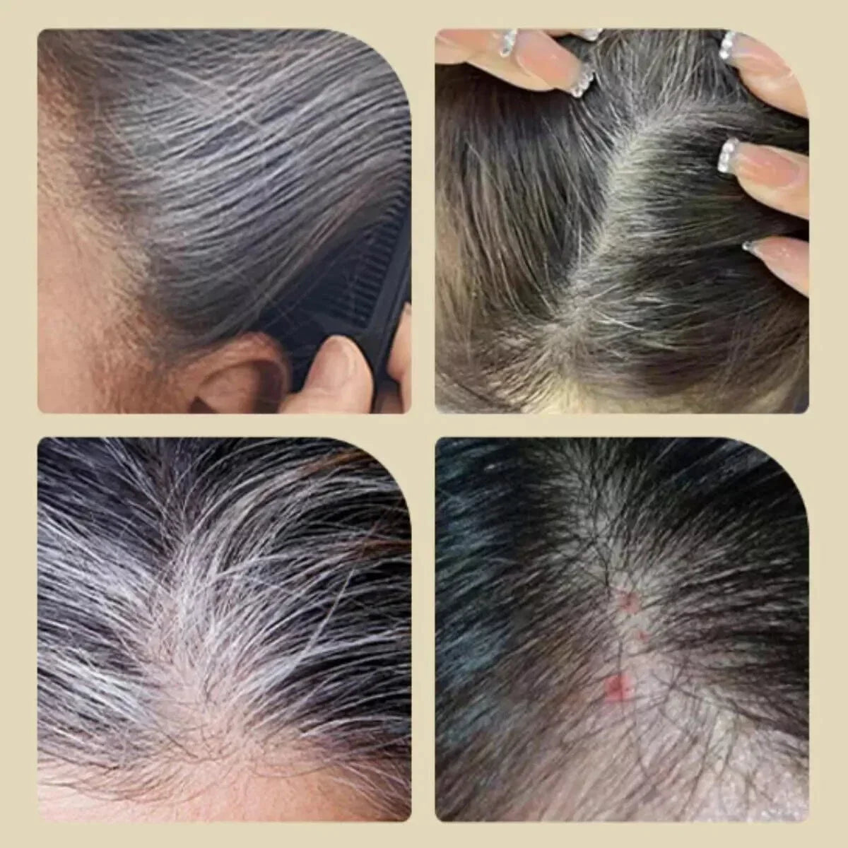 Long-Lasting Branded Hair Dye Comb Stick – Instant Grey Coverage